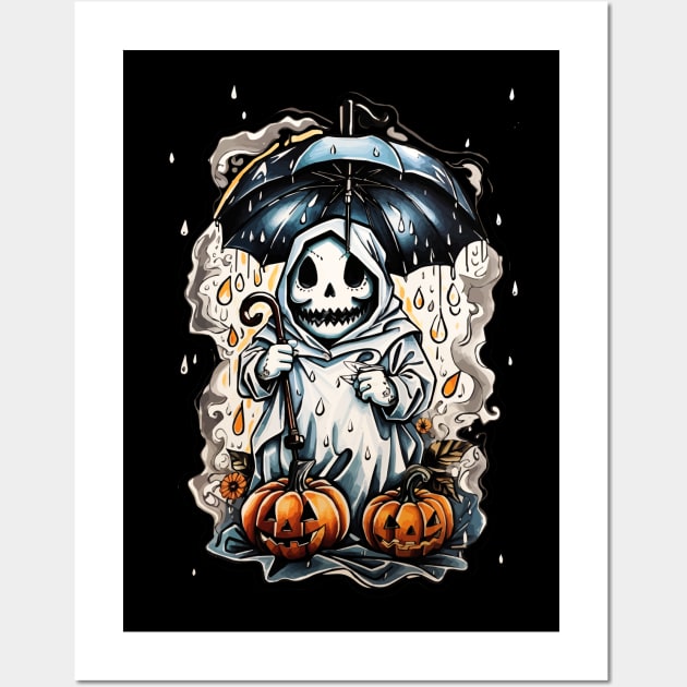 Halloween ghost Wall Art by Lamink